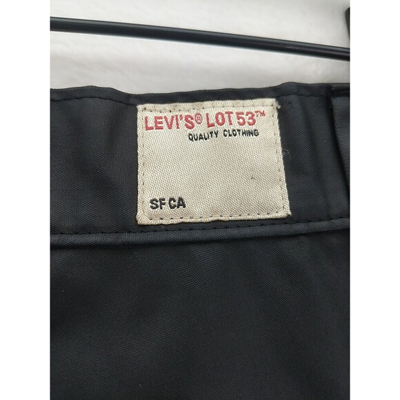 Vintage Levi's Lot 53 SF CA Polyester Leather Look Jeans Pants 30x30 RARE! - Picture 12 of 13
